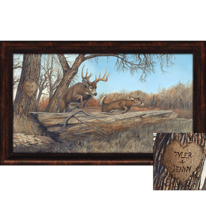 Personalized Whitetail Deer Framed Prints