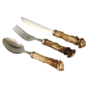 Faux Antler Crown Flatware